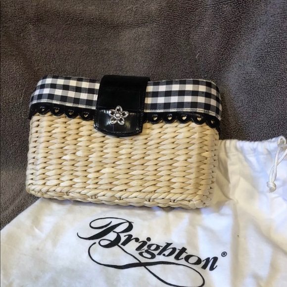 COPY - Brighton Wicker Straw Woven Handbag Box style Shoulder bag Rectangular C… - Picture 3 of 10